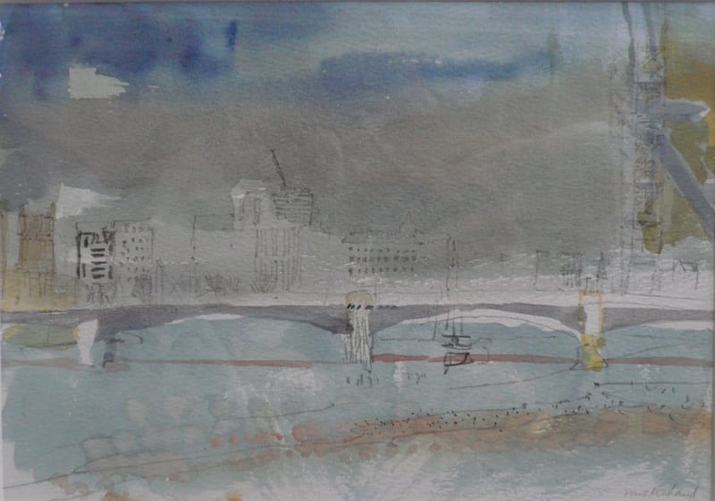 River, Bridge, Haze
