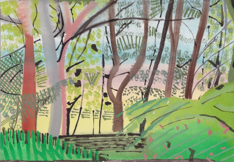 Wall and Trees 2