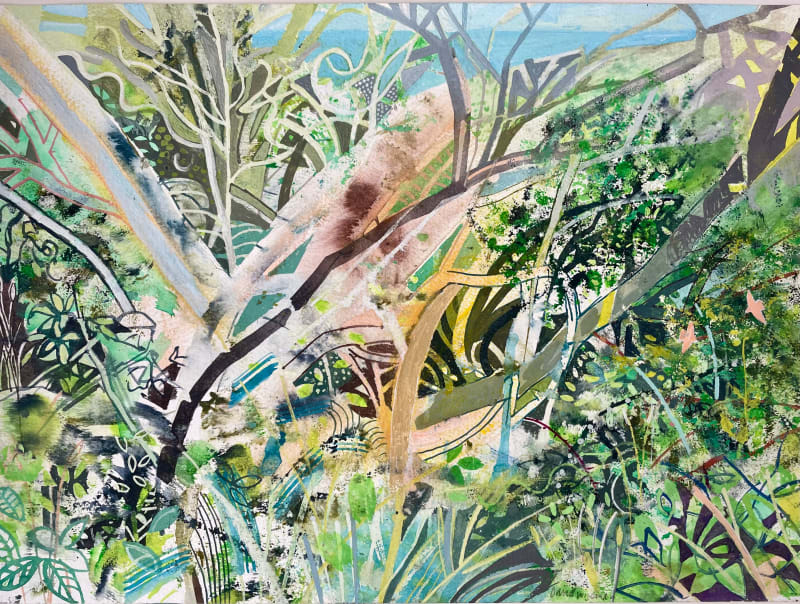 David Wiseman RWS, Woodland Above Swanage, 2025