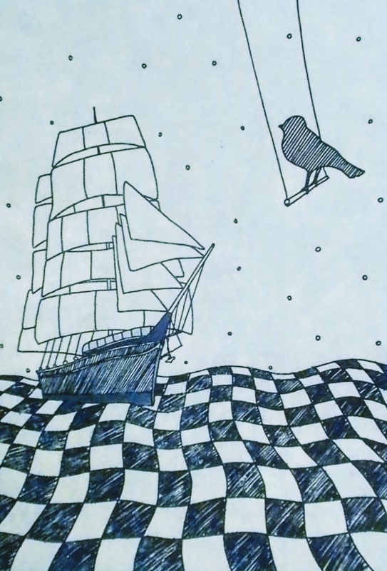 The Ship and the Bird Blue