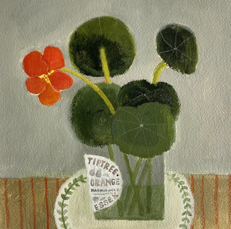 Nasturtium in a Marmalade Jar