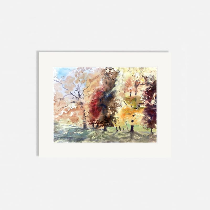 Sophie Knight RWS, Autumn Trees, Greenwich Park