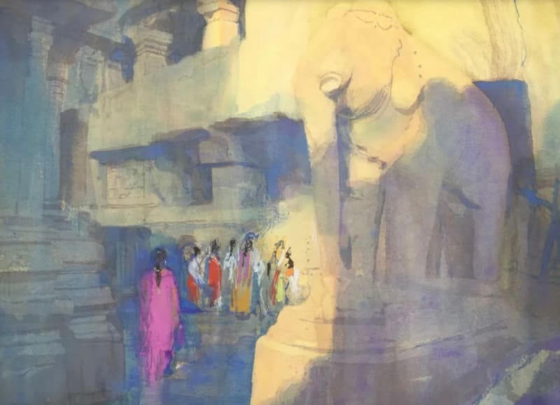 Girl in a Jain Temple, 2022