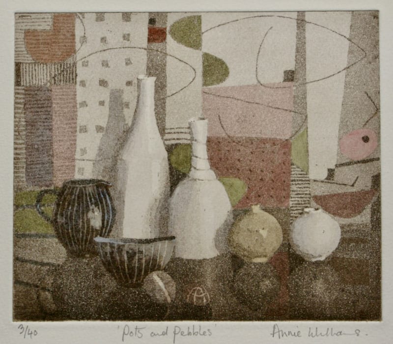Annie Williams RWS RE, Pots and Pebbles