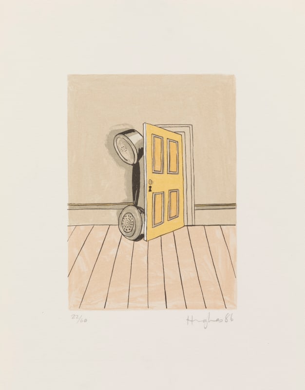 Patrick Hughes, Telephone at Door, 1986