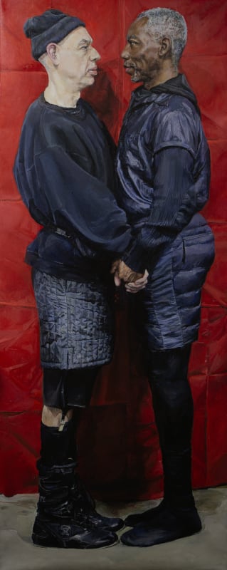 Lucille Dweck  Ollie and Orlando  oil on linen