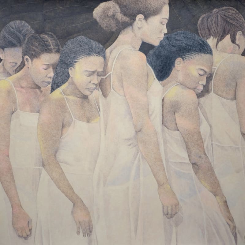 Eleanor Cottrell  Otherwise We Are Lost  oil pastel on paper