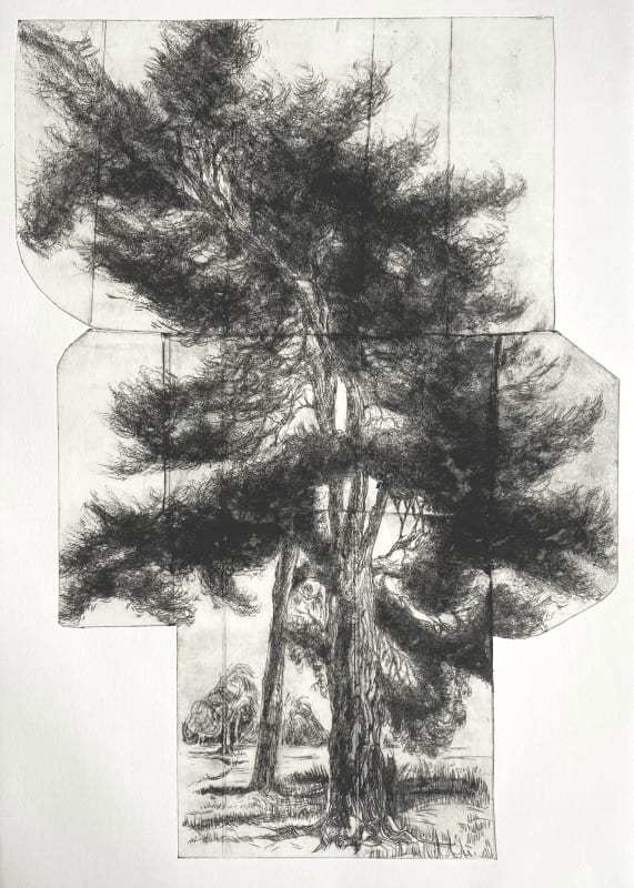 Ky Lewis  Waiting For The Starman  drypoint