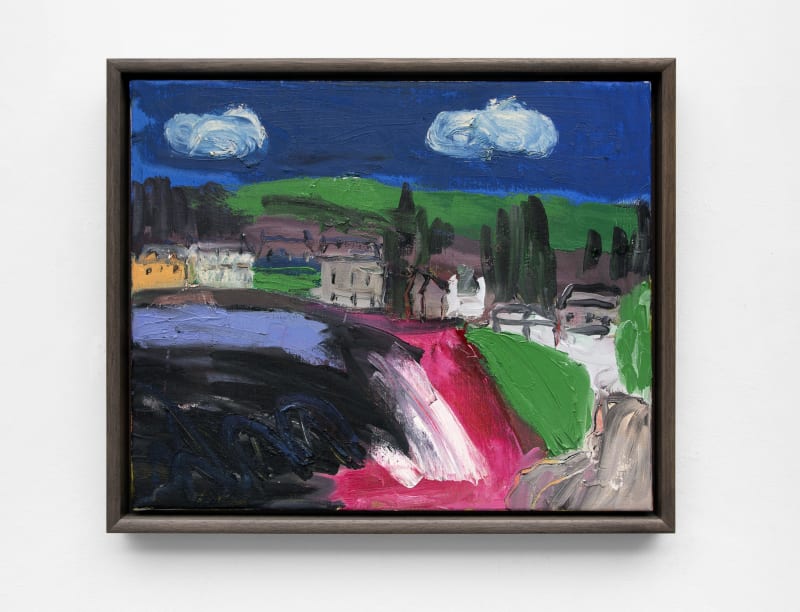 Lucy Jones donates a painting to the Art for Youth auction