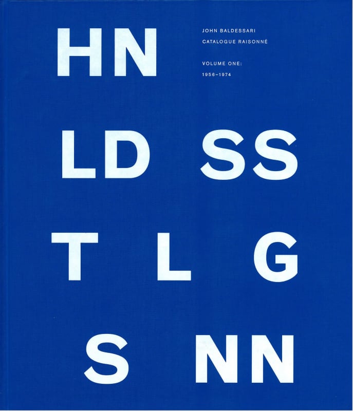 Catalogue Raisonne with blue background and white text, various letters in title missing.