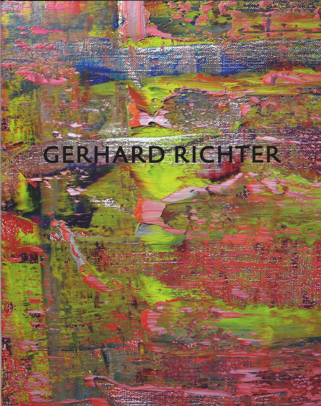 A detail of an abstract painting by Gerhard Richter.