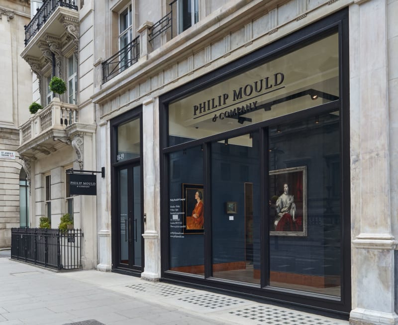 Exterior shot of Philip Mould Gallery St James