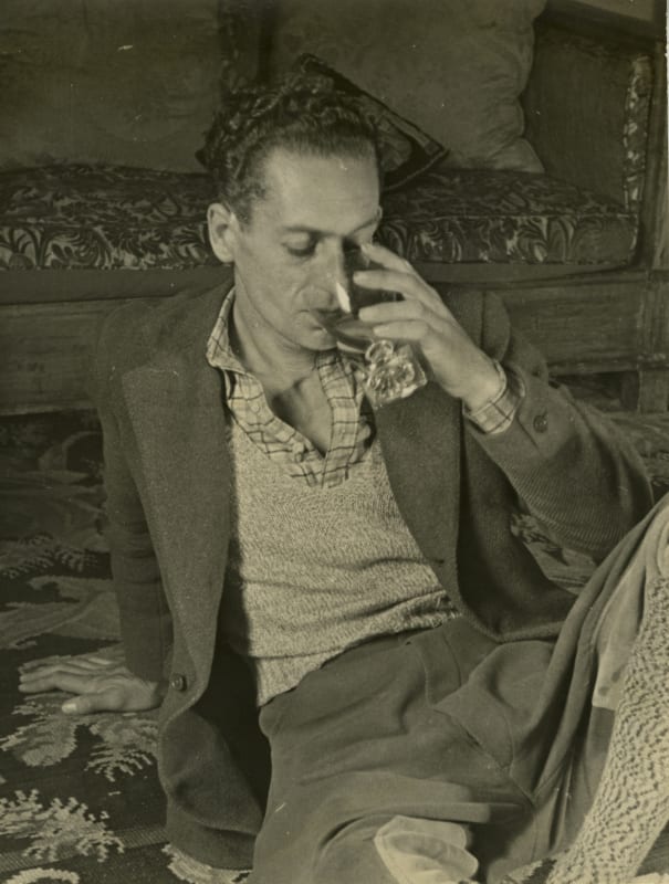 Cedric Morris drinking