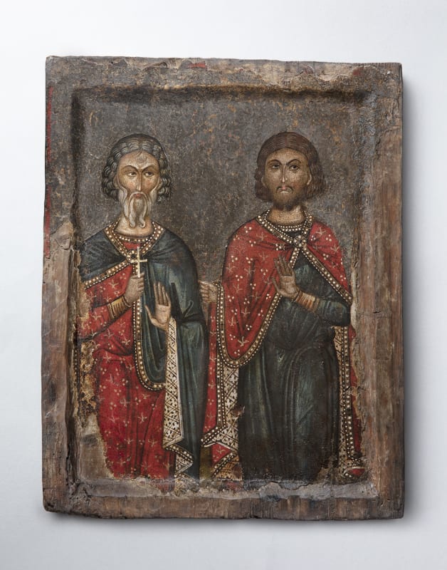 A Crusader icon with two martyrs of Sebaste