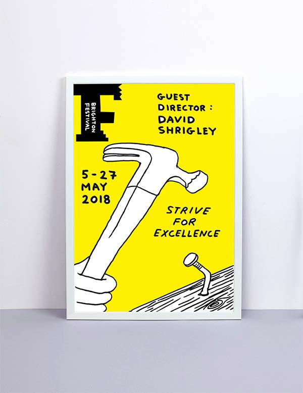 David Shrigley shows support for Brighton Festival campaign