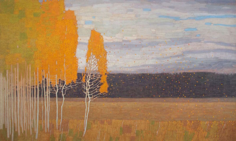 David Grossmann, Autumn Meadow with Wind