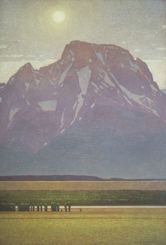 David Grossmann, Mount Moran with Late Afternoon Sun