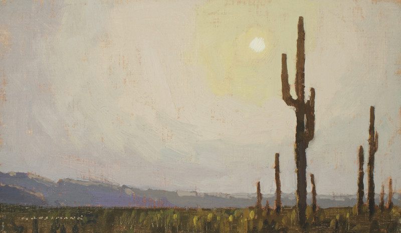 David Grossmann, Saguaro with Morning Sun