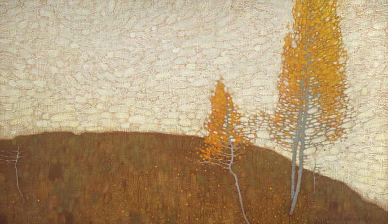 David Grossmann, Autumn Sky and Orange Leaves