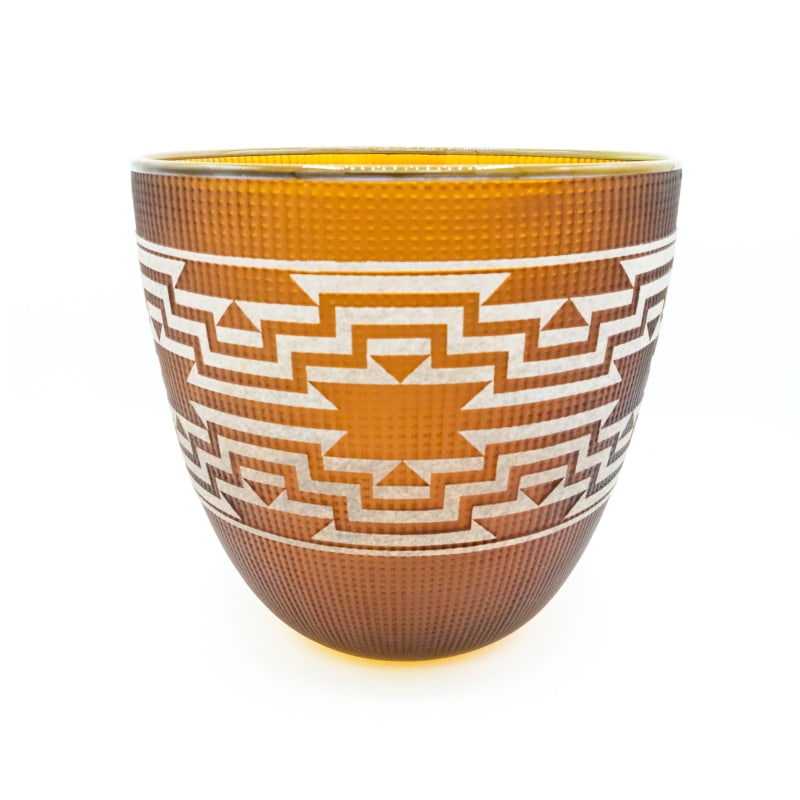 Preston Singletary, Tlingit Shelf Basket: #B23-01: Amber/Cedar