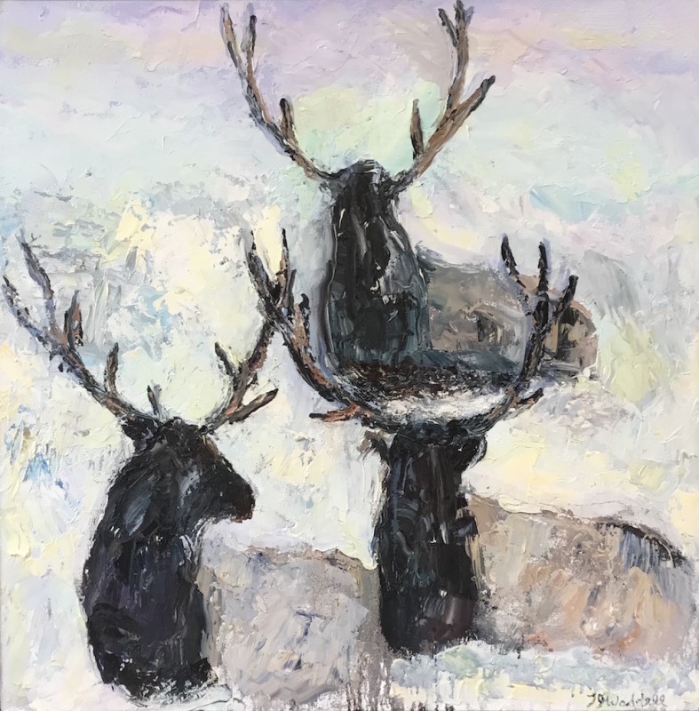 Theodore Waddell, Winter Elk #2