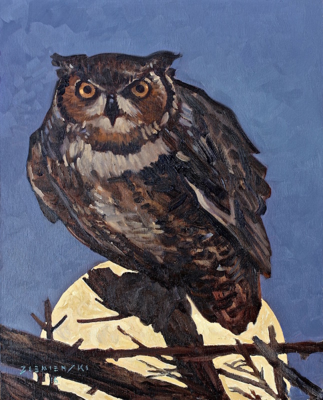 Dennis Ziemienski, Owl in Moonlight