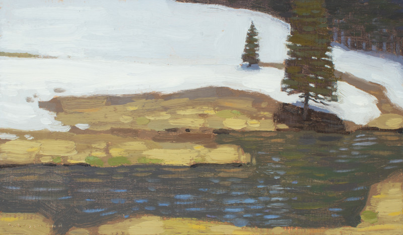 David Grossmann, Mesa Creek with Thawing Patterns