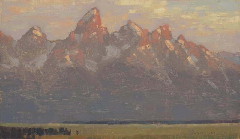 David Grossmann, Teton Sunrise with Clouds
