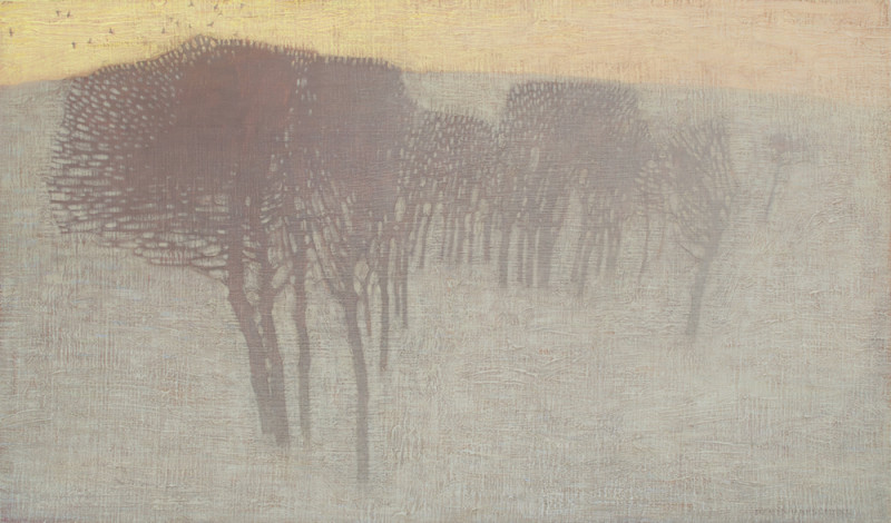 David Grossmann, Trees in Winter Morning Light
