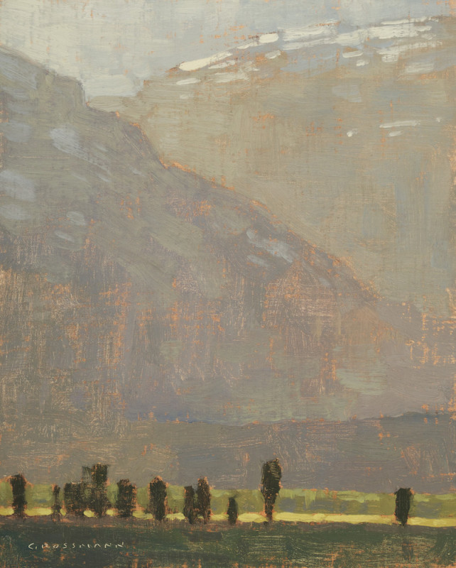 David Grossmann, Late Afternoon Light Near Antelope Flats, Study