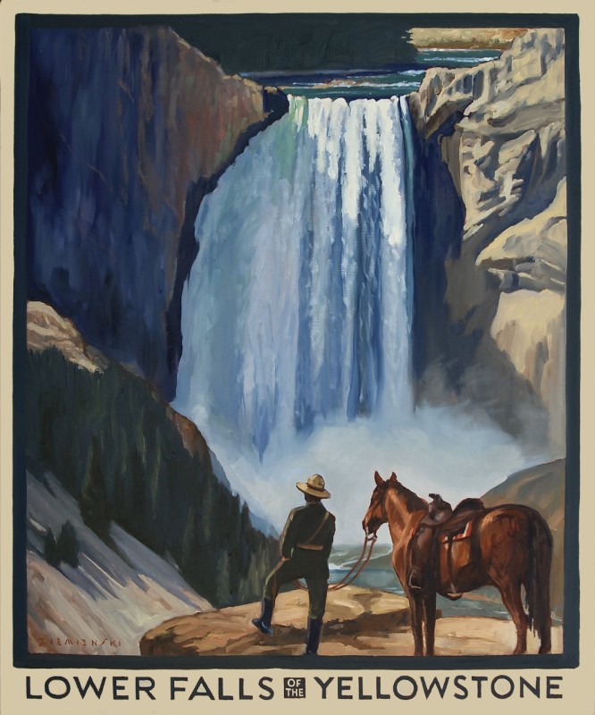 Dennis Ziemienski, Lower Falls of the Yellowstone