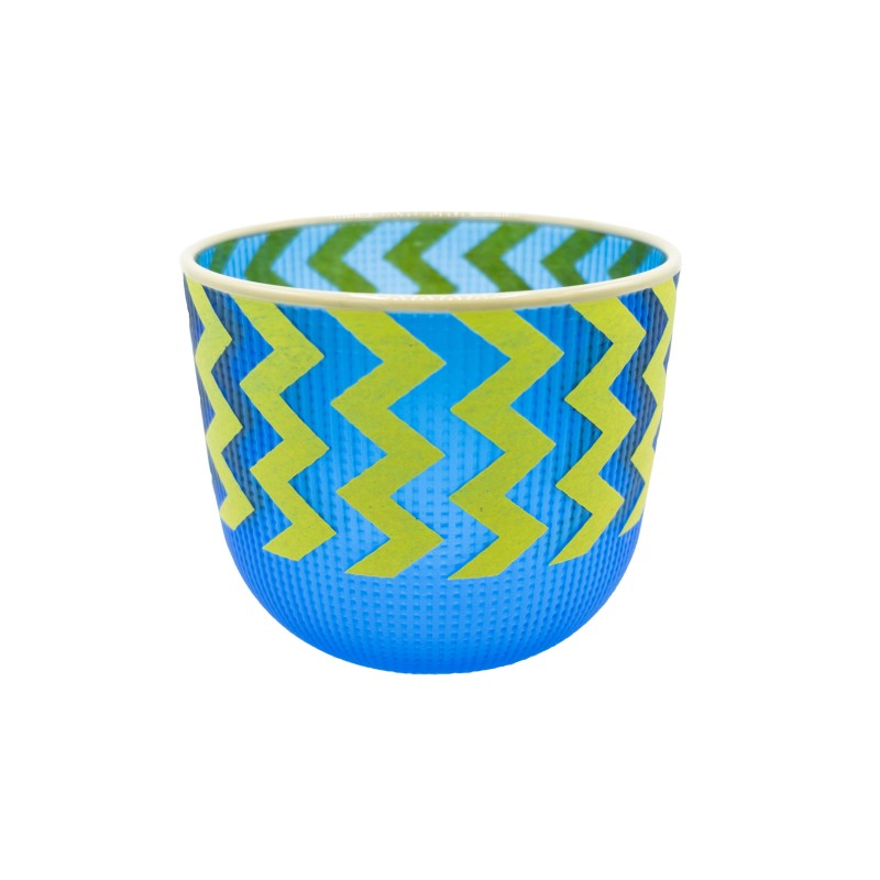 Preston Singletary, Tlingit Shelf Basket: #B21-67: Cobalt/Grey