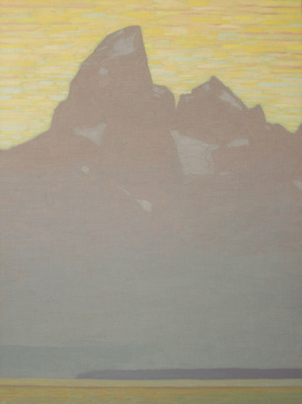 David Grossmann, Grand Teton with Pastel Sunset