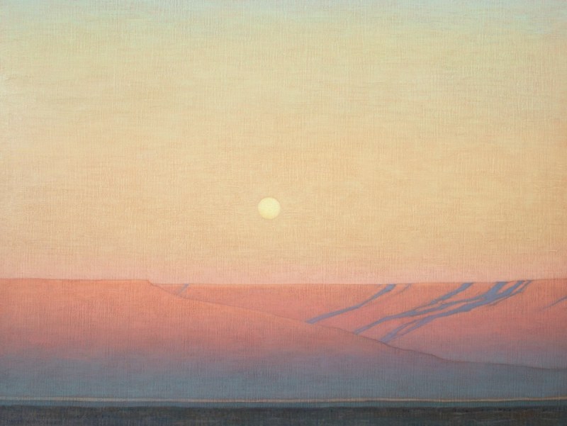 David Grossmann, Moon Rising Over the Grand Mesa