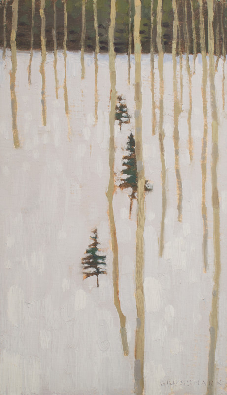 David Grossmann, Three Small Winter Pines