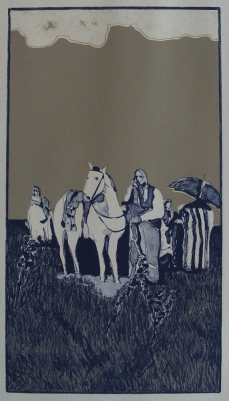 Fritz Scholder, Indian Landscape State I #48/50