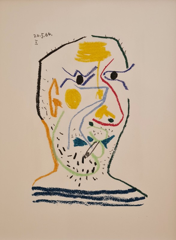 Pablo Picasso, Face of a man I, 1964, 1970