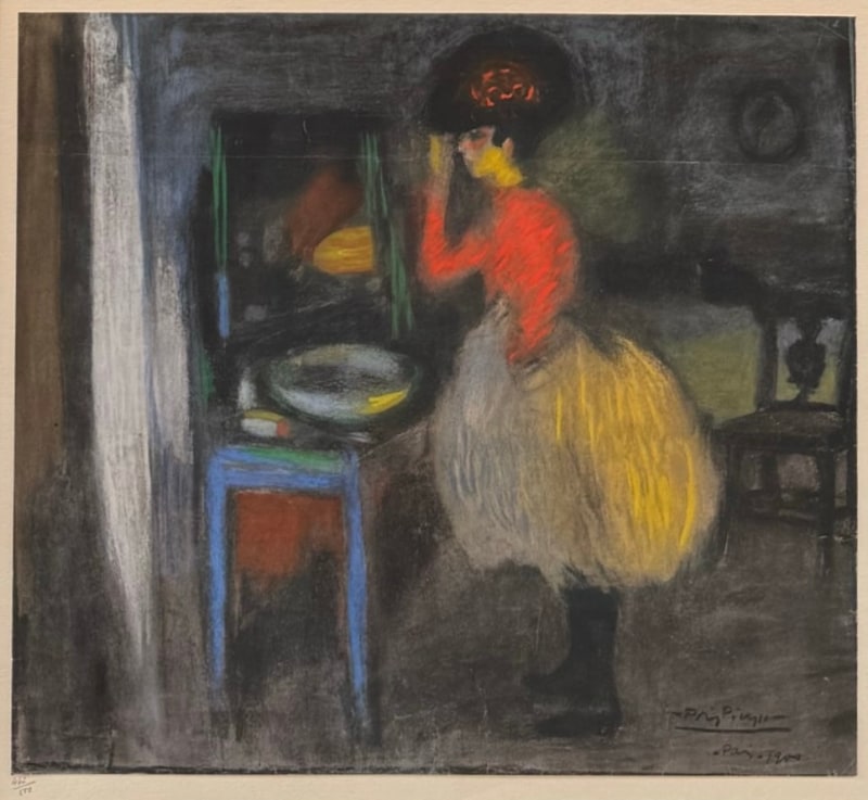 Pablo Picasso, Femme Devant Le Miroir, 1963