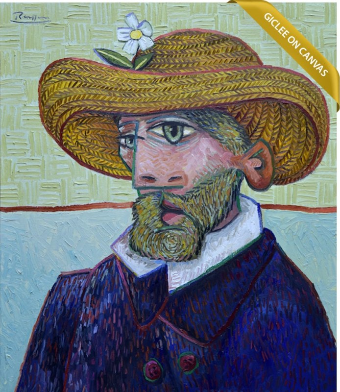 Erik Renssen, Size M | Man in a straw hat | edition of 10, 2019