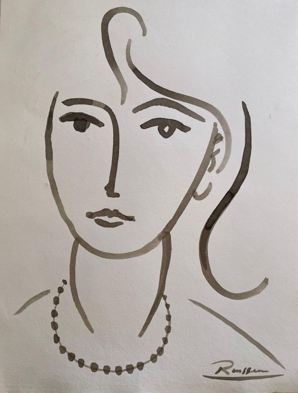 Erik Renssen, Size M | Woman with necklace III, 2025