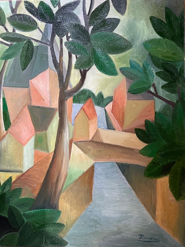 Erik Renssen, View on the church of Broek in Waterland, 2024