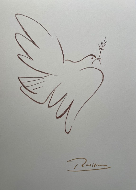 Erik Renssen, Size S | Dove with an Olive Branch, 2025