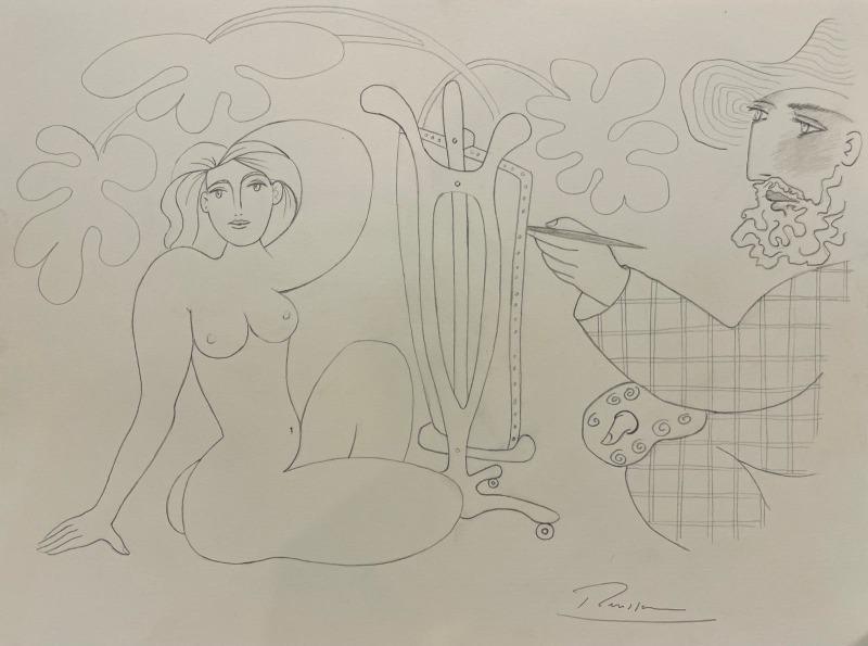 Erik Renssen, Painter and Model, 2025