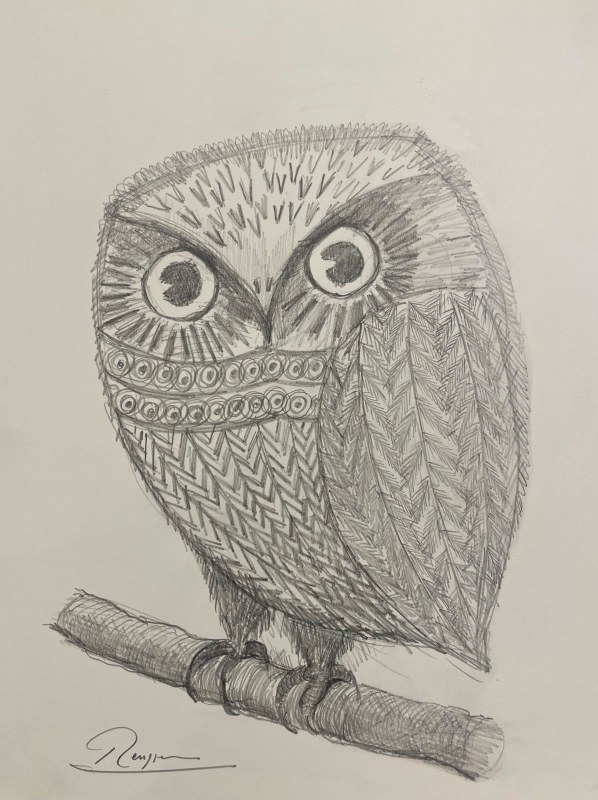 Erik Renssen, Stone owl, 2025