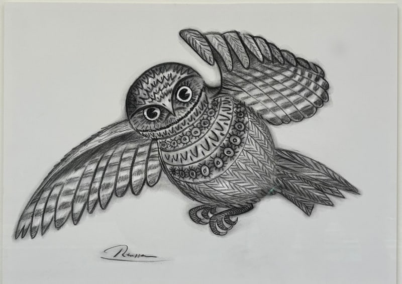 Erik Renssen, Size M | Owl in flight, 2024