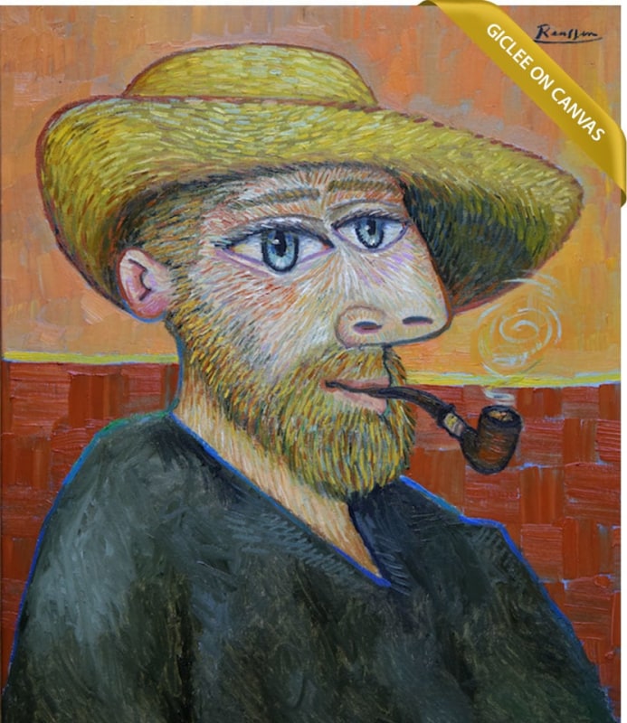 Erik Renssen, Size M | Man with pipe | edition of 10, 2019