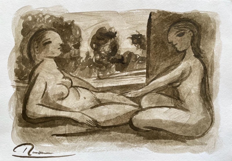 Erik Renssen, Size S | Two nudes, 2024