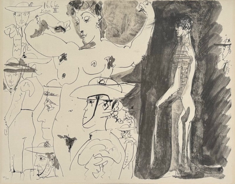 Pablo Picasso, After Picasso's Study Sheet, 1960