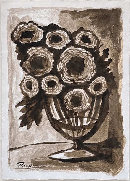 Erik Renssen, Size M | Vase with Anemones, 2024