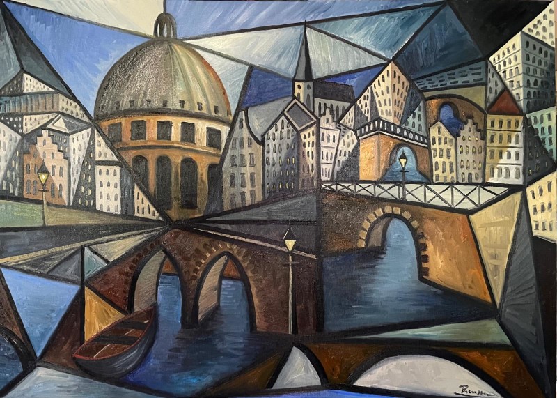 Erik Renssen, Size L | An evening in Amsterdam, 2025